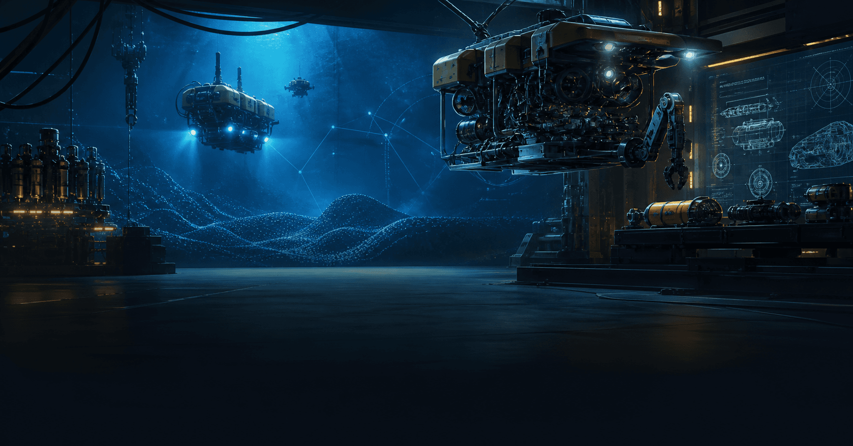 Oceaneering robotics and company logo